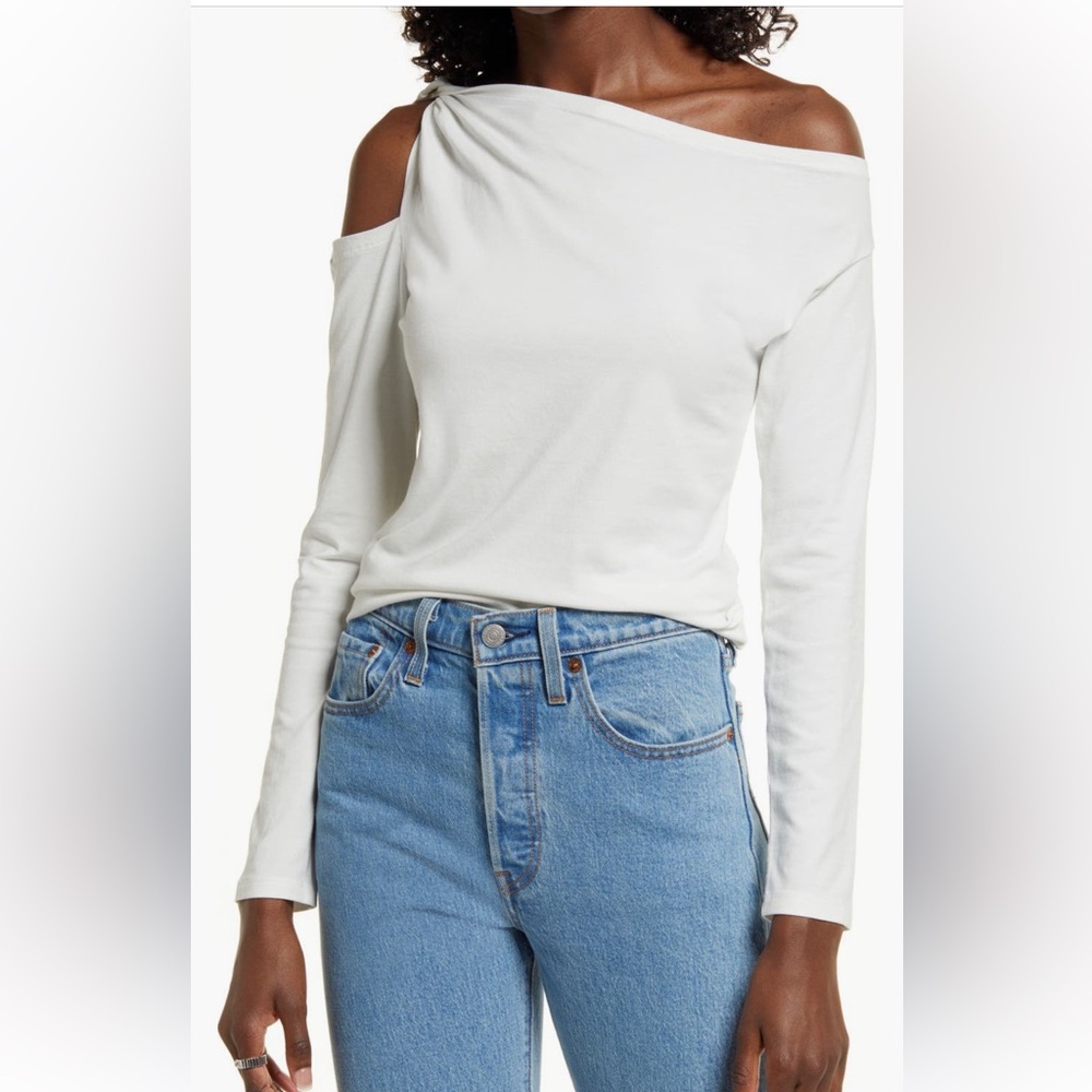 Elegant Off-Shoulder White Top